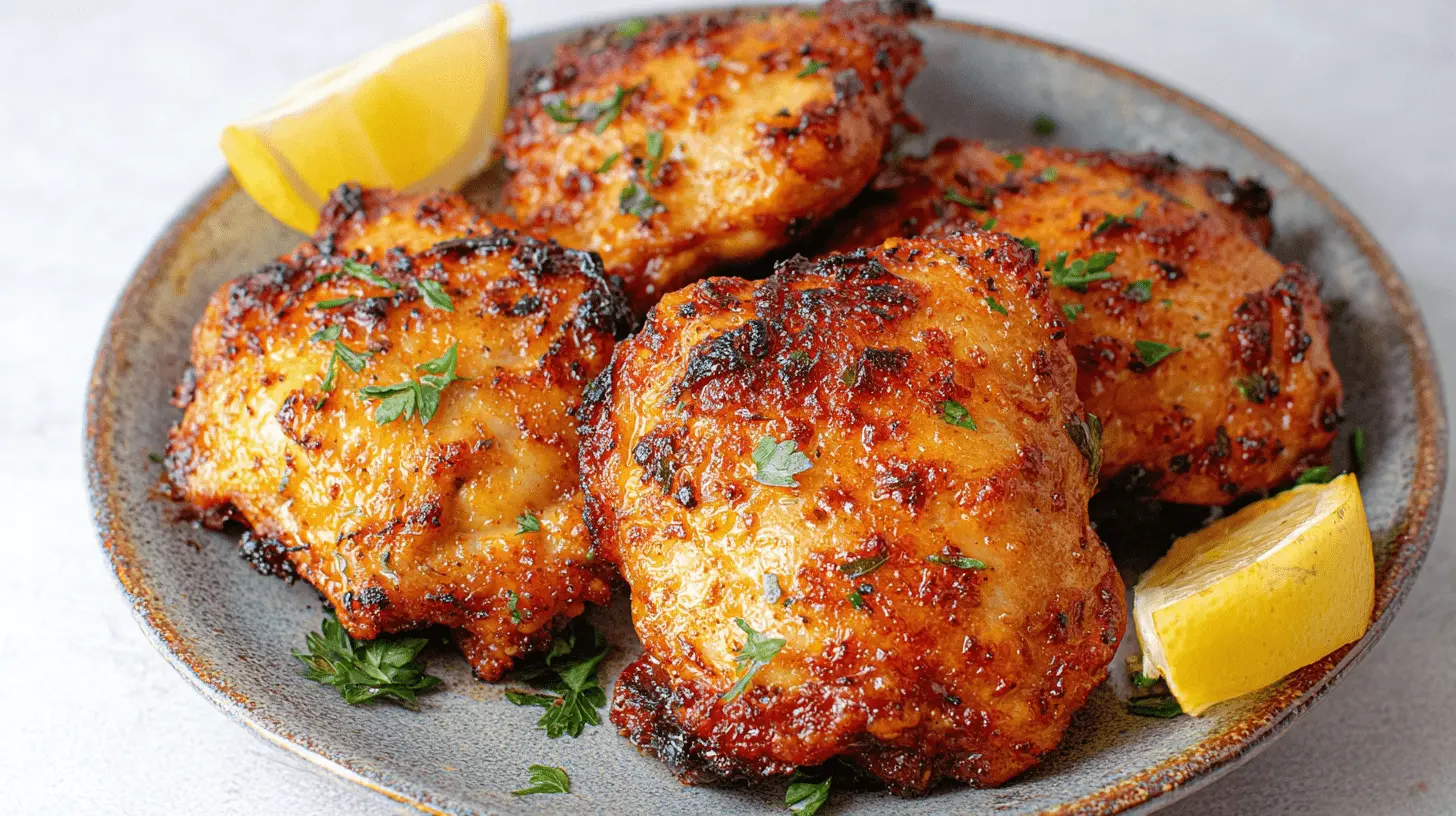 Crispy and Juicy Chicken Thighs in Air Fryer Oven